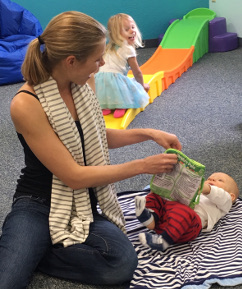 mom and kids having fun at indoor playground tampa